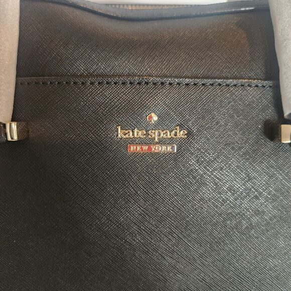$398 - NEW-Kate Spade 100% Leather 13 Inch Laptop Bag-Black - Picture 2 of 10